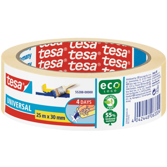 Afplaktape tesa® Economy 30mmx25m geel