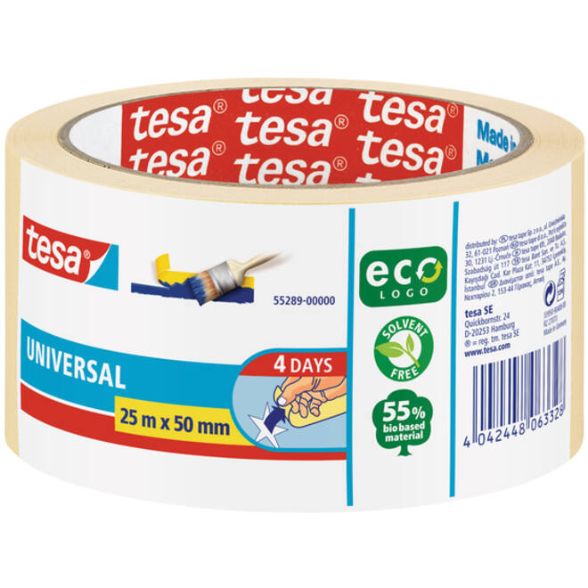 Afplaktape tesa® Economy 50mmx25m beige