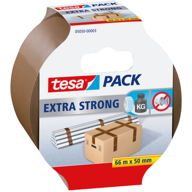 Verpakkingstape tesapack® Extra Strong 66mx50mm bruin