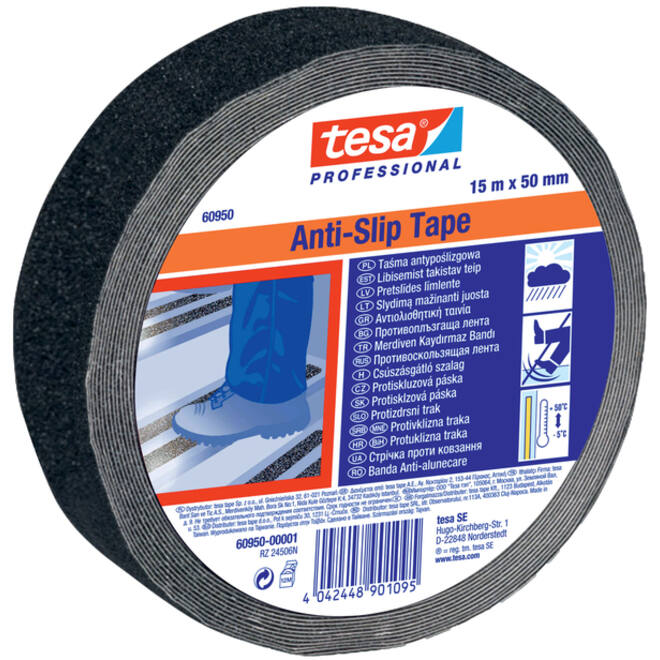 Antisliptape Tesa 60950 50mmx15m zwart