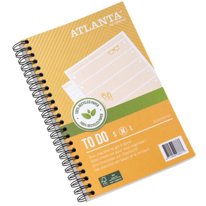 Things to do Djois Atlanta recycled papier Summer 195x125mm 100 vel 70gr geel 2 stuks