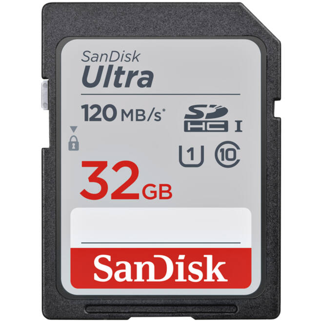 Geheugenkaart Sandisk SDHC Ultra 32GB (Class 10/UHS-I/120MB/s)