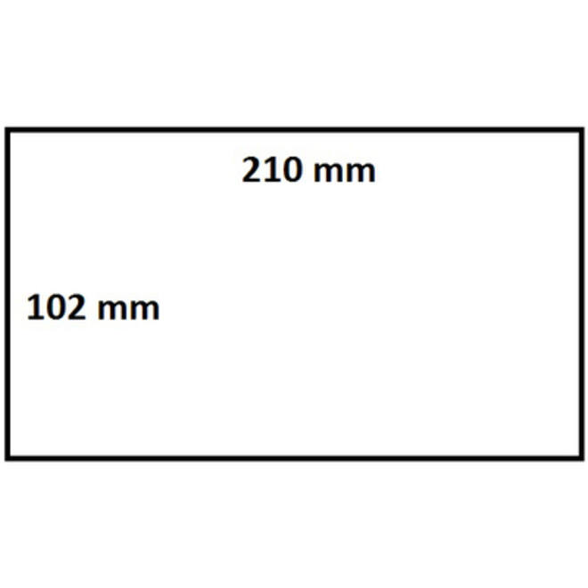 Zebra labeletiket IEZZY 3005093 102x210mm 76mm wit permanent