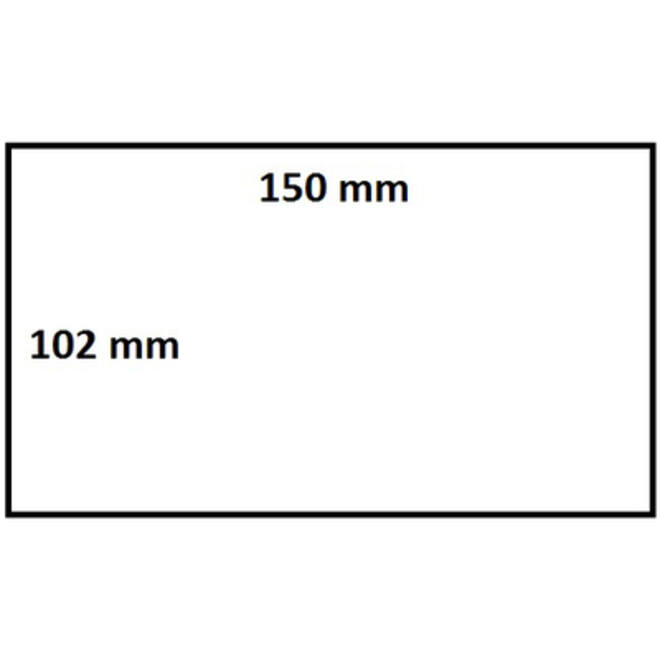 Zebra labeletiket IEZZY 800740-605 102x150mm 76mm wit permanent