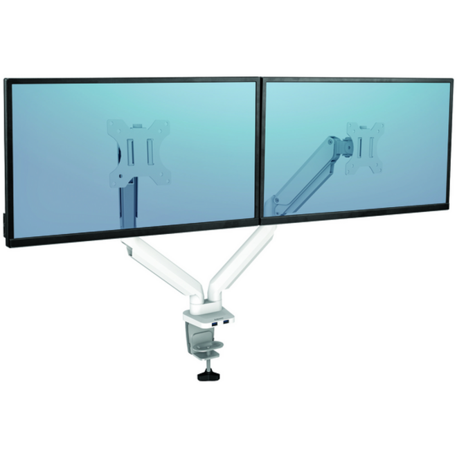 Monitorarm Fellowes Platinum Serie Duo wit