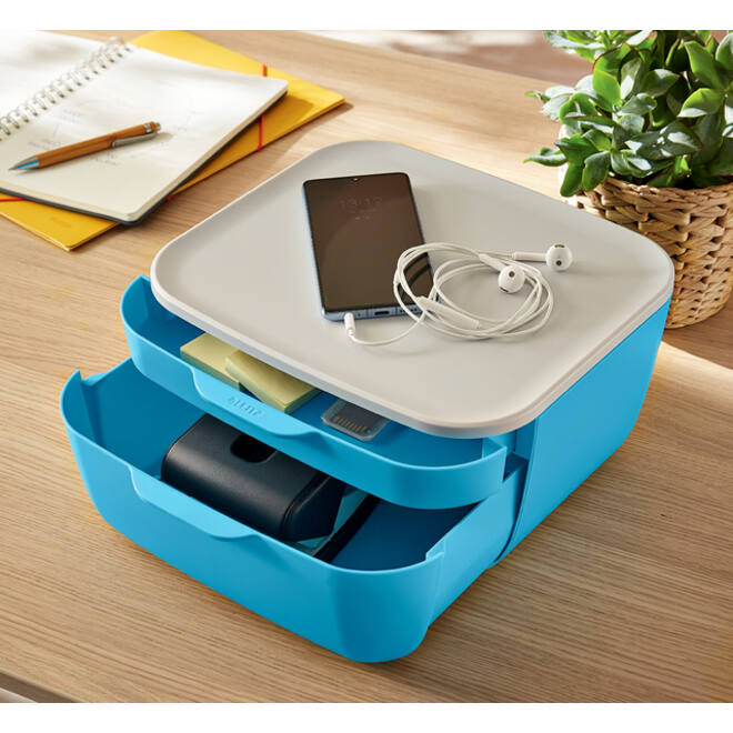 Ladenblok Leitz Cosy 2 laden blauw