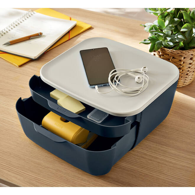 Ladenblok Leitz Cosy 2 laden grijs