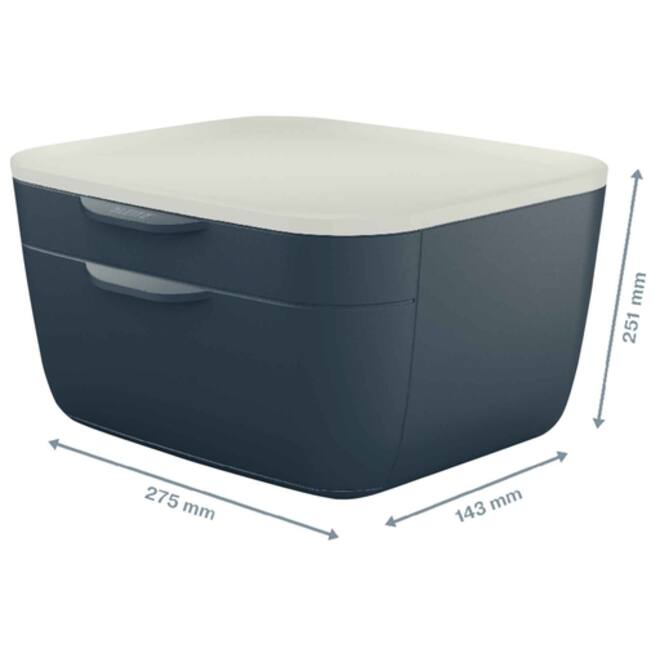 Ladenblok Leitz Cosy 2 laden grijs