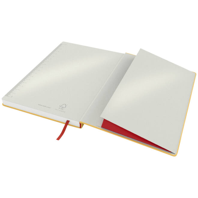 Notitieboek Leitz Cosy B5 160blz 100gr lijn geel