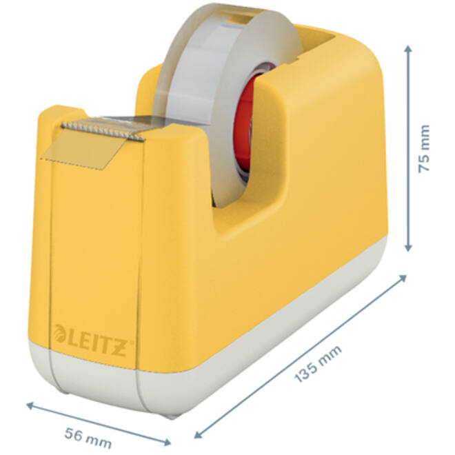 Plakbandhouder Leitz Cosy geel