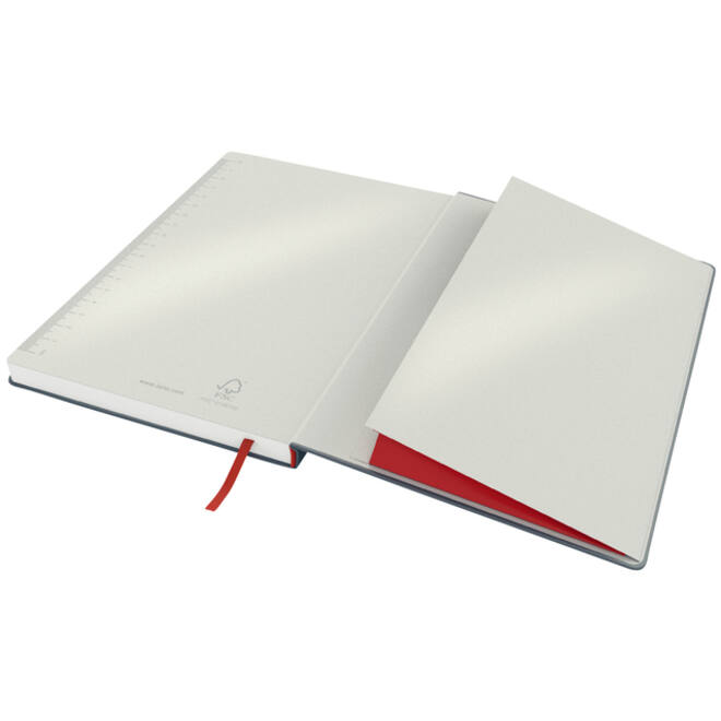 Notitieboek Leitz Cosy B5 160blz 100gr lijn grijs