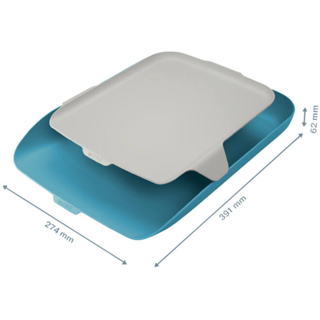 Brievenbak Leitz Cosy met desk organiser blauw