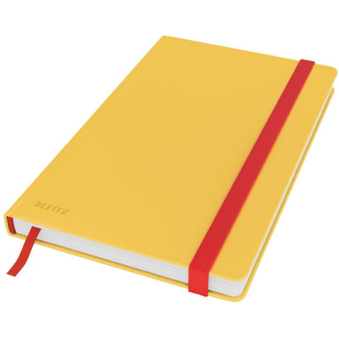 Notitieboek Leitz Cosy A5 160blz 100gr lijn geel