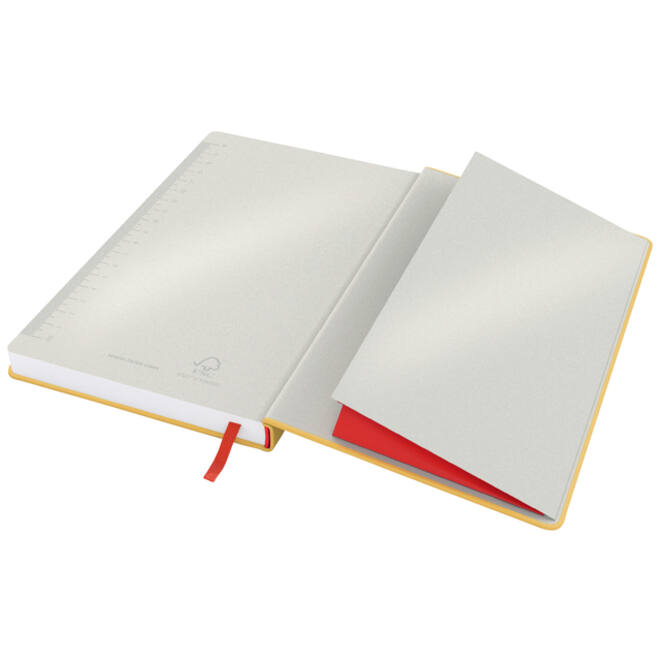 Notitieboek Leitz Cosy A5 160blz 100gr lijn geel
