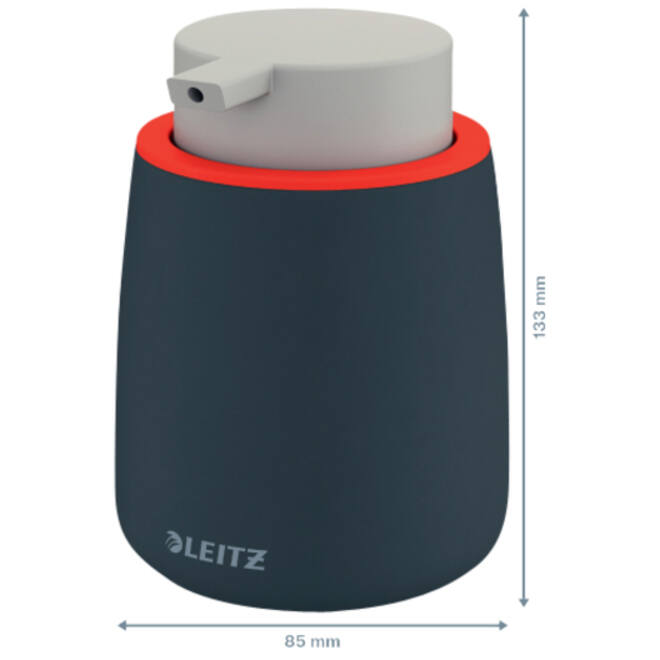 Handzeepdispenser Leitz Cosy voor handzeep 300ml grijs