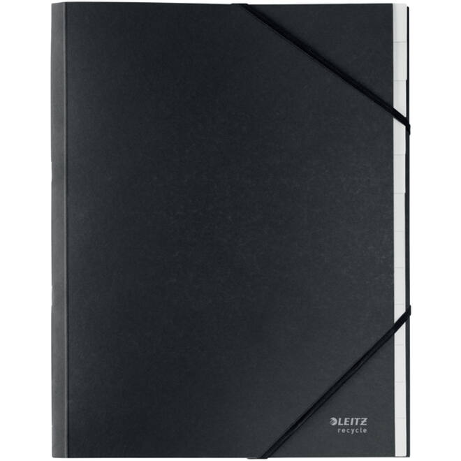 Sorteermap Leitz Recycle 12 tabs karton zwart