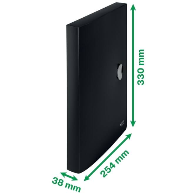 Documentenbox Leitz Recycle A4 PP zwart