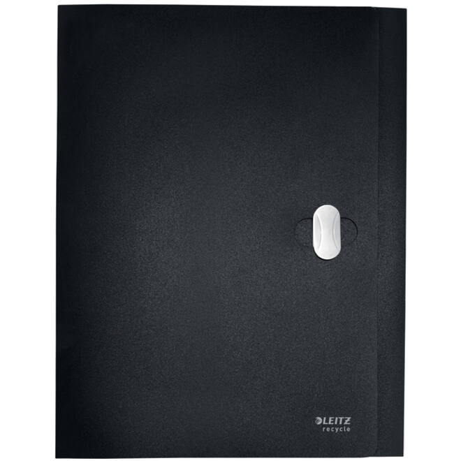 Documentenbox Leitz Recycle A4 PP zwart