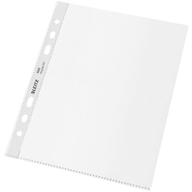 Showtas Leitz Recycle 100µ 6-gaats PP A5 transparant 25 stuks