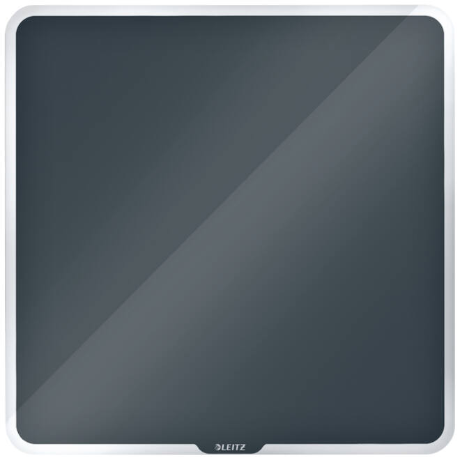 Glasbord Leitz Cosy magnetisch 450x450mm grijs