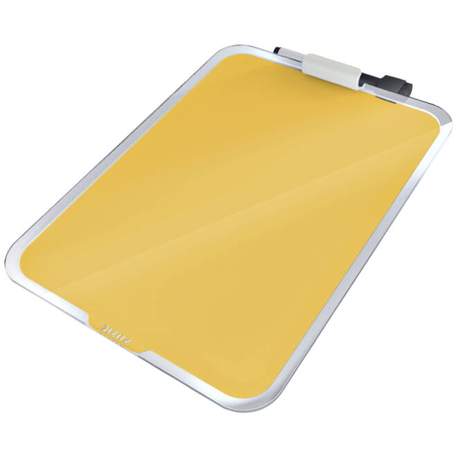 Glas Desktop Flipover Leitz Cosy geel