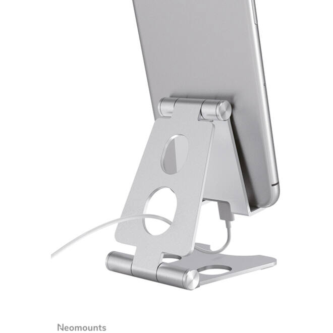 Telefoonstandaard Neomounts DS10-150SL1 opvouwbaar Zilver