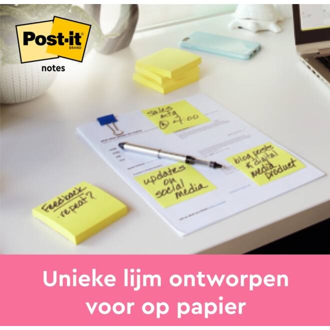 Memoblok Post-it Notes 6810 38x51mm canary yellow