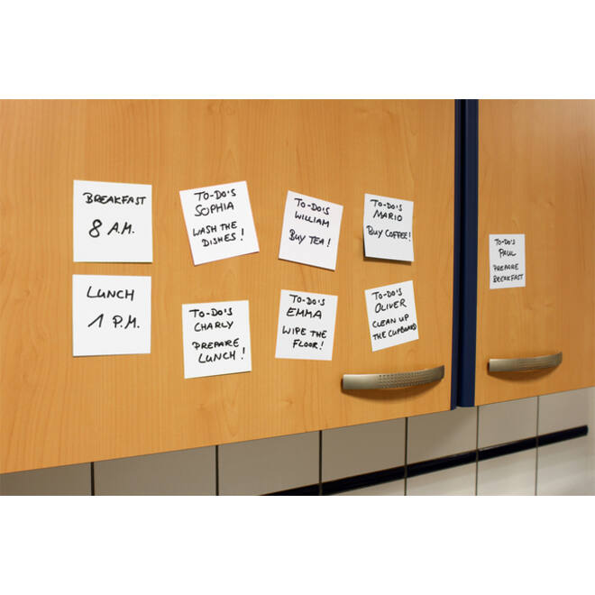 Memoblok info notes antimicrobiëel 400 vel 75x75mm wit