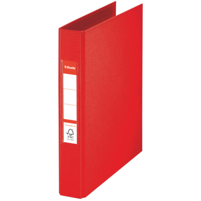Ringband Esselte VIVIDA A5 42mm 30% gerecycled PP folie rood