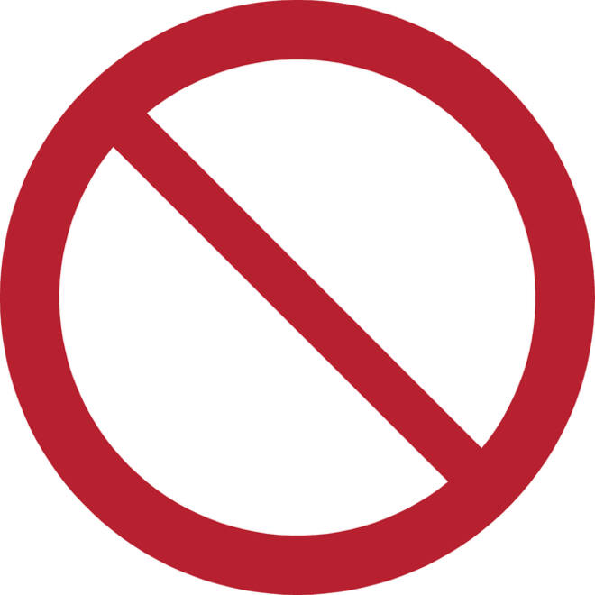 Pictogram bordje Djois Algemeen verbod Ø 200 mm Rood