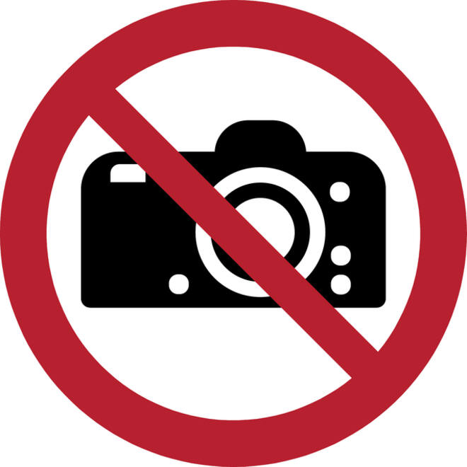 Pictogram bordje Djois Fotografie verboden Ø 200 mm Rood