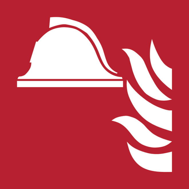 Pictogram bordje Djois Brandbestrijdingsmiddelen 200x200mm Rood
