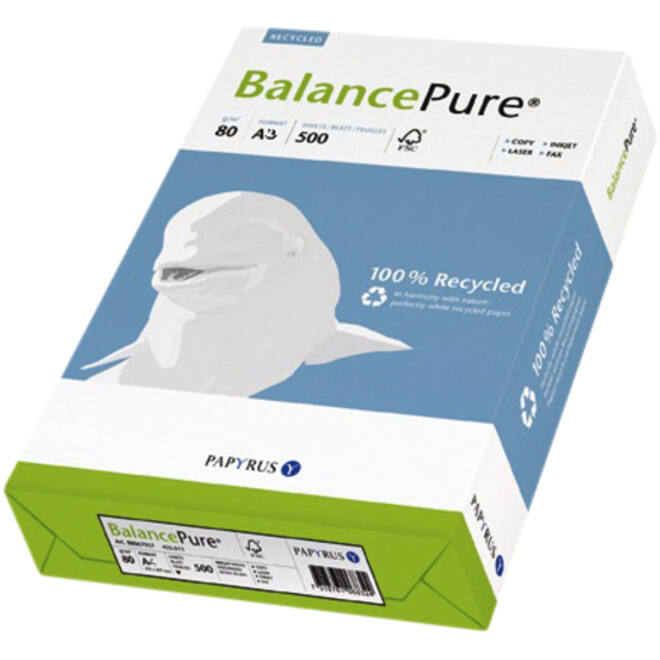 Kopieerpapier Balance Pure A3 80gr wit 500vel