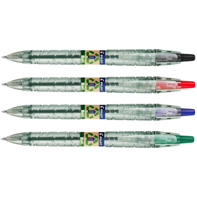 Balpen PILOT Begreen B2P EcoBall medium assorti