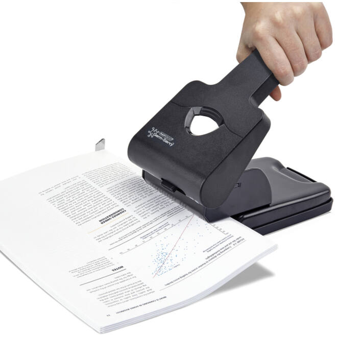 Perforator Rapesco HD865-P antibacterieel 2-gaats zwart