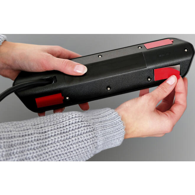 Stekkerdoos Brennenstuhl bureau Estilo 6 voudig inclusief 2 USB 2 meter zwart/zilver