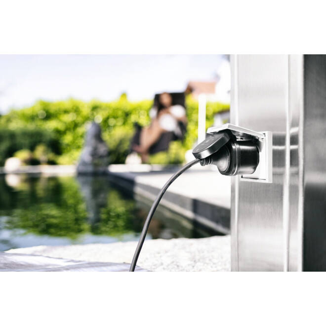 Stekkerdoos Brennenstuhl WIFI Connect voor buiten 3000W zwart