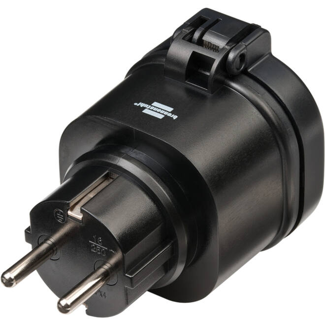 Stekkerdoos Brennenstuhl WIFI Connect voor buiten 3000W zwart