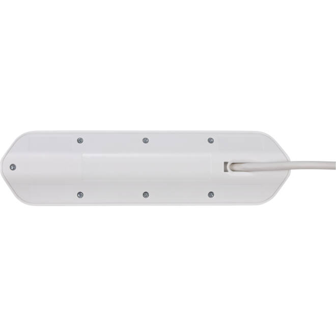 Stekkerdoos Brennenstuhl bureau Estilo 4 voudig inclusief 2 USB 2 meter wit/zilver