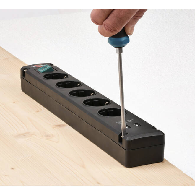 Stekkerdoos Brennenstuhl wifi Connect 3 voudig 1.5 meter zwart/wit