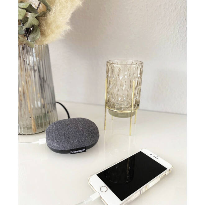 Laadstation Brennenstuhl Estilo 1 eurosocket twetieloppervlak 2 USB zwart/grijs