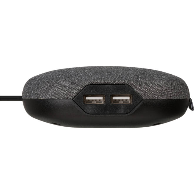 Laadstation Brennenstuhl Estilo 1 eurosocket twetieloppervlak 2 USB zwart/grijs