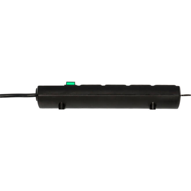 Stekkerdoos Brennenstuhl Comfort Plus 4 voudig inclusief platte stekker 2 meter zwart