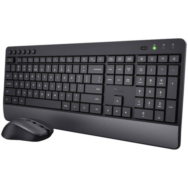 Toetsenbord Trezo Eco Comfort + muis zwart