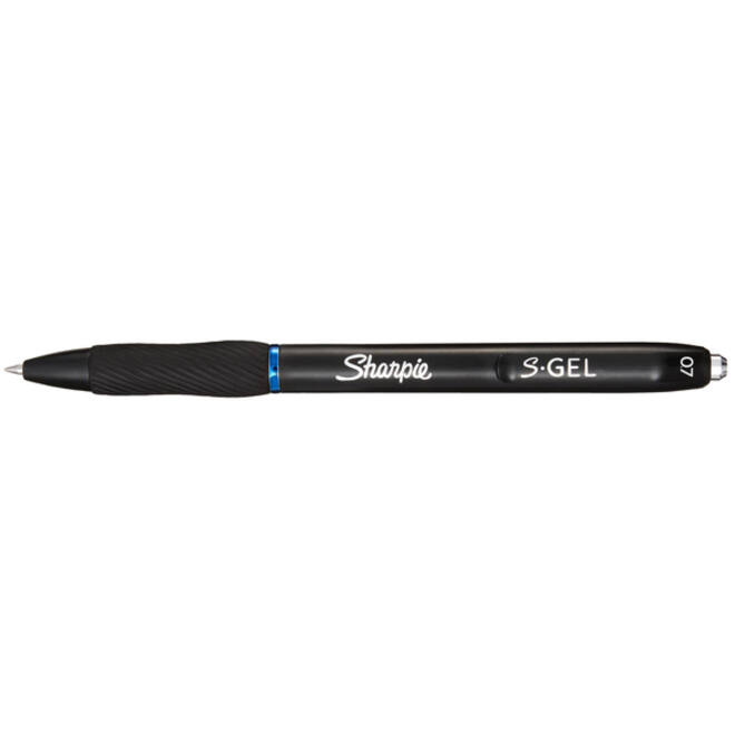 Gelschrijver Sharpie S-gel medium blauw blister à 3 stuks