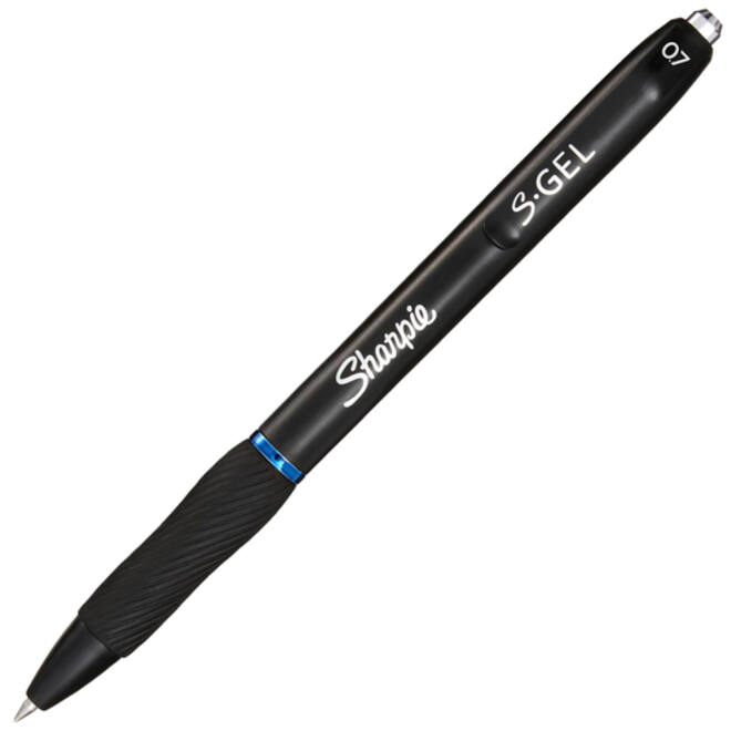 Gelschrijver Sharpie S-gel medium blauw blister à 3 stuks