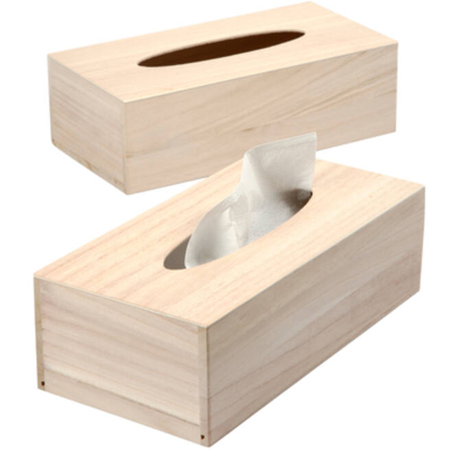 Tissuedoos Creativ Company 27x14x8cm hout