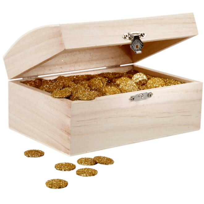 Schatkist Creativ Company 16.5x11x8.55cm hout