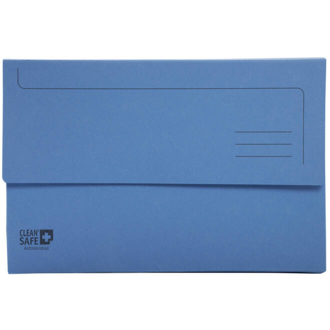 Pocketmap Exacompta Clean'Safe A4 400gr blauw