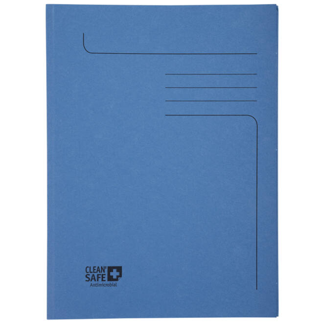 Dossiermap Exacompta Clean'Safe 2kleppen blauw